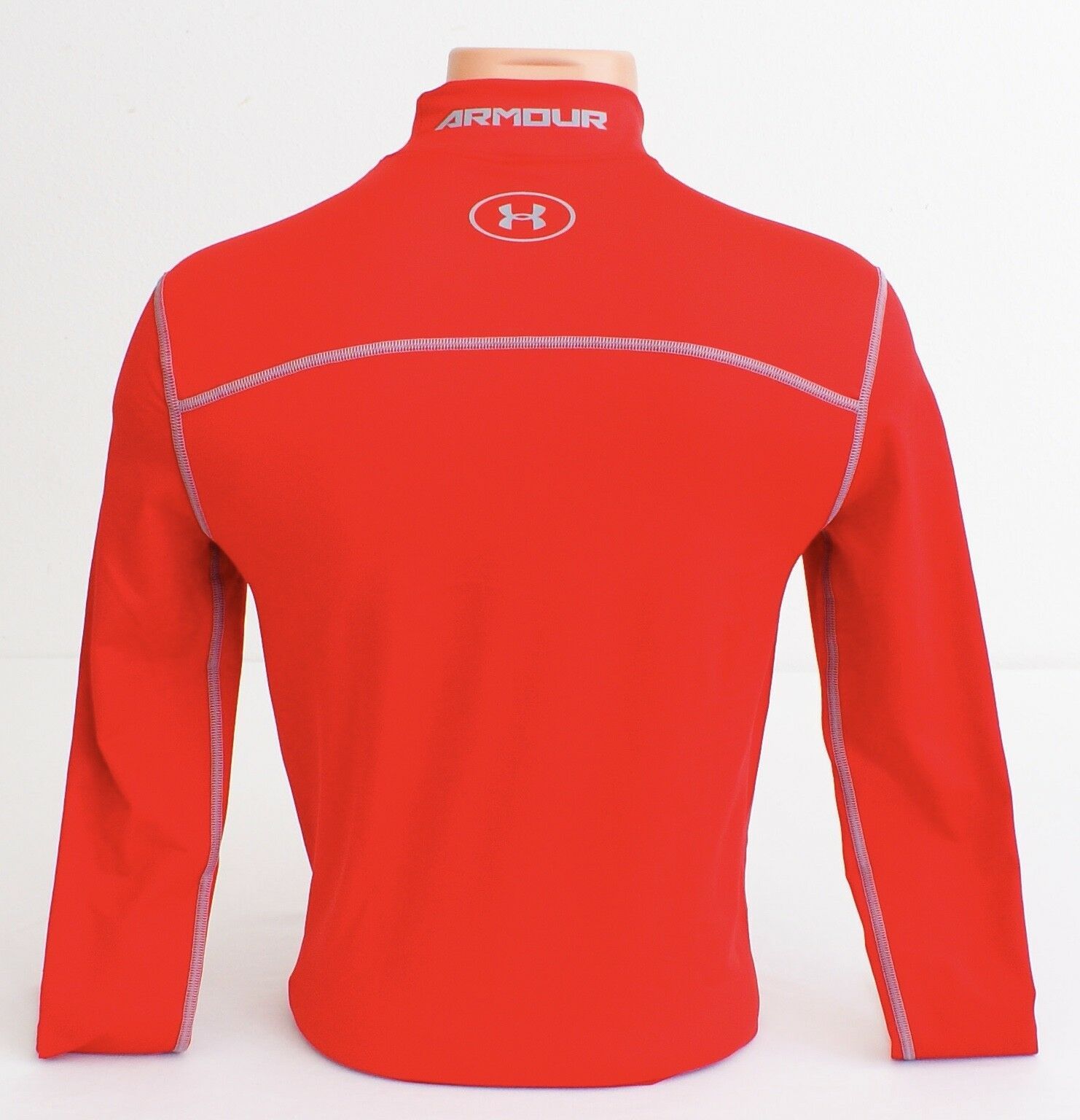 Download Under Armour Coldgear Red Compression Mock Neck Shirt Men's NWT - Activewear Tops
