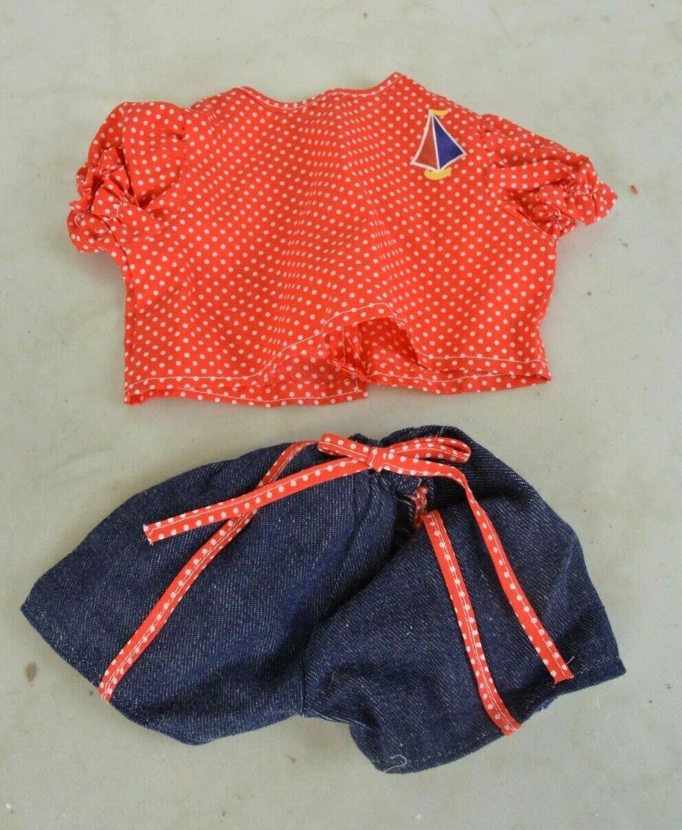 BUILD A BEAR Clothes Girl's Red Polka-dot Shirt & Matching ...