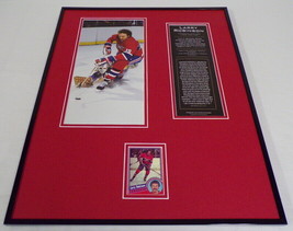Larry Robinson Signed Framed 16x20 Photo Display Montreal Canadiens B
