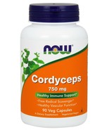NOW Foods - Cordyceps 750 mg 90 Veg Capsules - Immunity SupporT. - $39.59