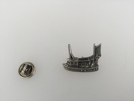 Fishing Trawler Pewter Lapel Pin Badge Handmade In UK - $7.50