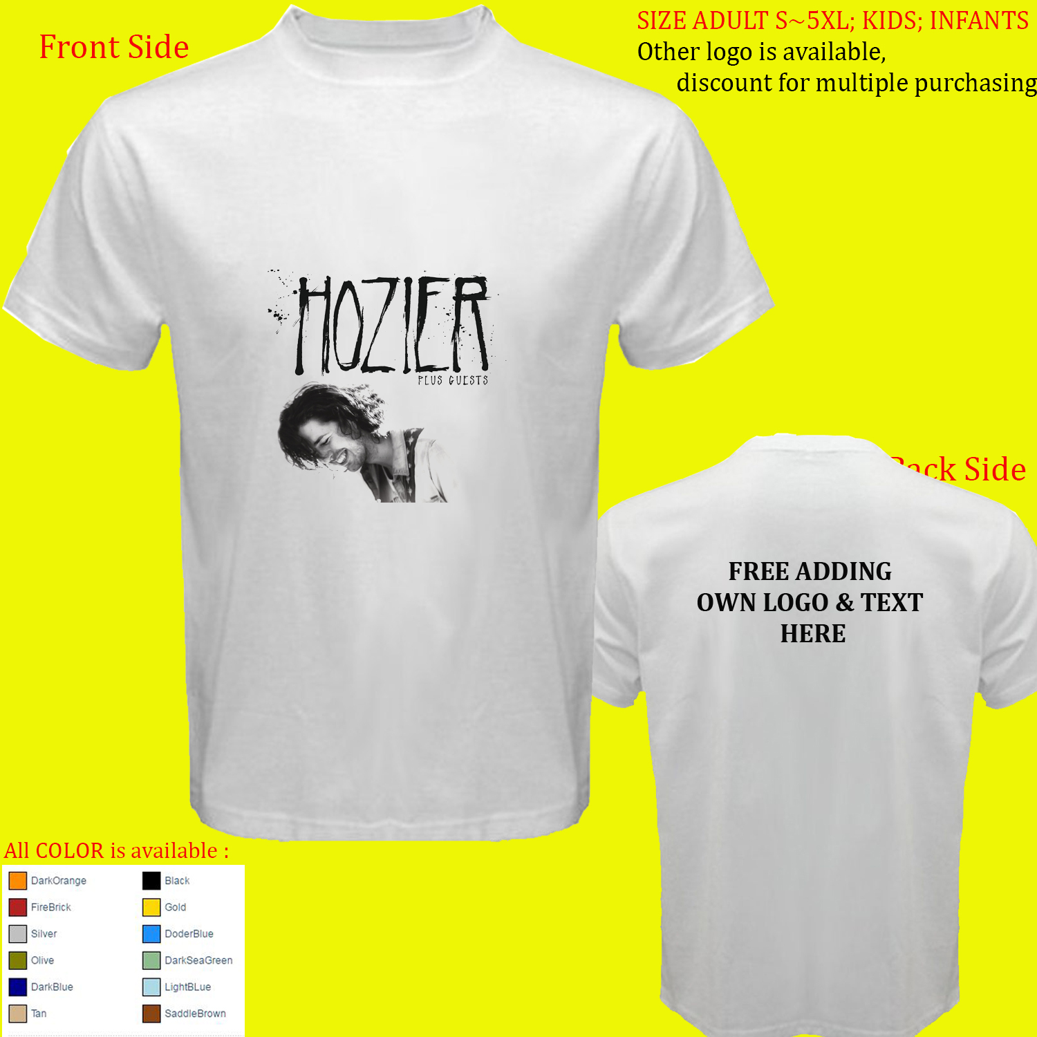 hozier tee shirts