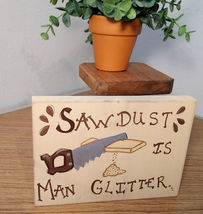 Gifts for dad/ Humorous signs/ Man-cave signs/ Small wood signs/ Man gli... - $28.99