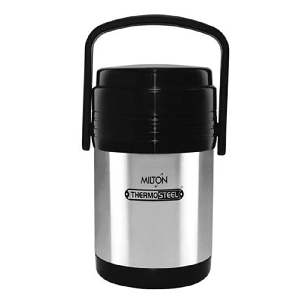 Milton Thermosteel Hot Meal 3 Container Lunch Box, Silver - Lunchboxes