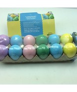 WM 12 Plastic Easter Decorating DIY Pastel Chalkboard Craft Eggs - No Co... - $7.91