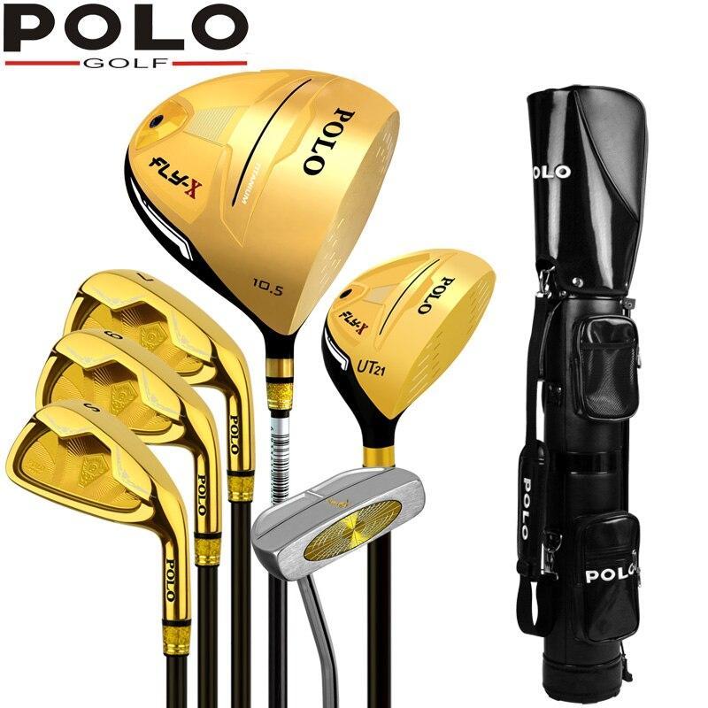 P0L0 Luxury men's golf clubs complete set carbon graphite shaft