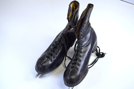 J.C. Higgins Vintage Leather Ice Skates Made in England * Size 8 * Toled... - $17.75