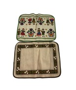 Walterscheid German Placemats Set of 2 Couple Floral Green Brown Whimsical - $14.85