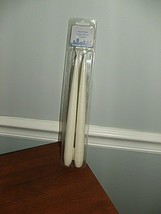 NEW IN PACKAGE 2 WHITE  10&quot; Dinner Candles /Tapers - - $17.41