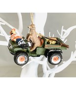 Kurt Adler 3&quot; Deer Driving Hunter Ornament Resin~Christmas Decor - $16.82