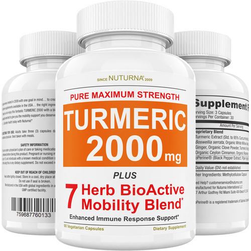 Turmeric 2000 7 Herb BioActive Mobility Blend for Healthy Joints