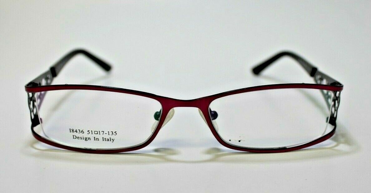 AUTHENTIC DESIGN IN ITALY I8436 186 PINK EYEGLASSES FRAME 5117135 Eyeglass Frames