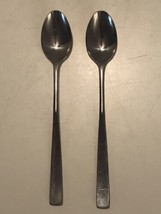  Lot of 2 Iced Tea Spoons Allison by Stanley Roberts Rogers Stainless Steel  - $9.78