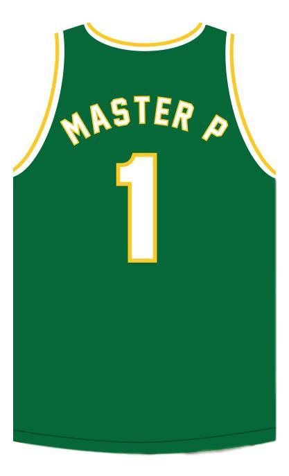 Master P #1 No Limit Basketball Jersey Sewn Green Any Size ...