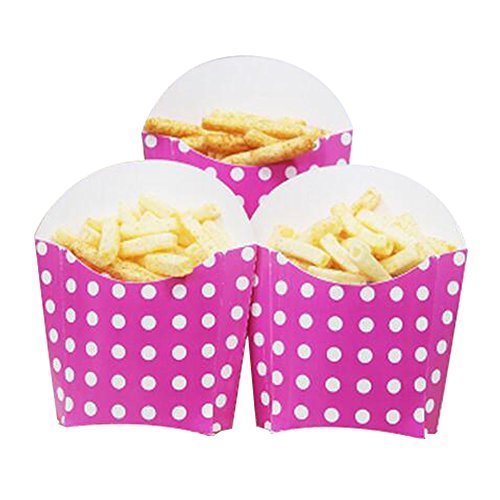 George Jimmy 12 PCS Birthday Party Supplies Popcorn Cups Food Boxes for Fries/Su