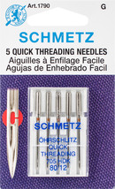 Schmetz Quick Self Threading Machine Needles Size 12/80 5/Pkg - $9.14