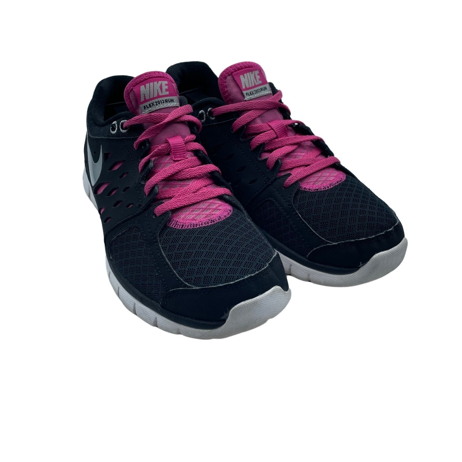 Primary image for Nike Flex 2013 Trainers Running Shoes Pink Black Womens Size 7.5