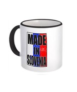 Made In Slovenia : Gift Mug Flag Retro Artistic Slovenian Expat Country - $15.90