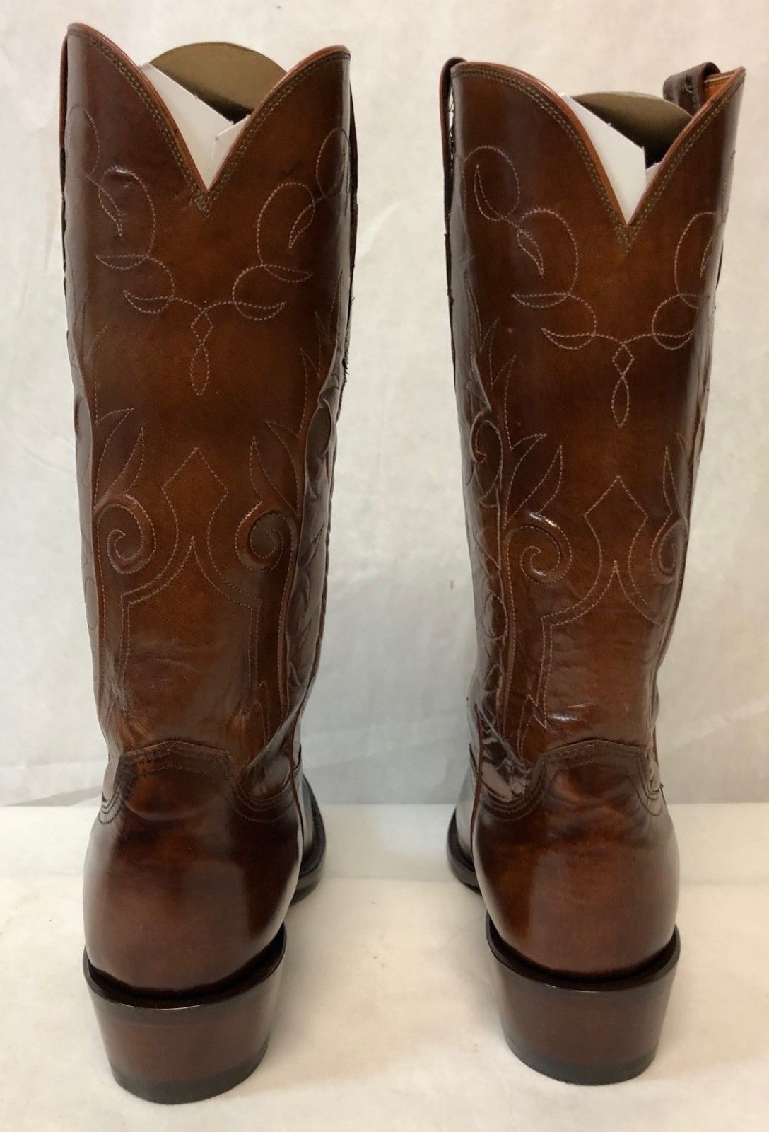 NEW Lucchese 2000 Tan Kangaroo Cowboy Boots Men's 7.5 D T3319.R4 - Boots