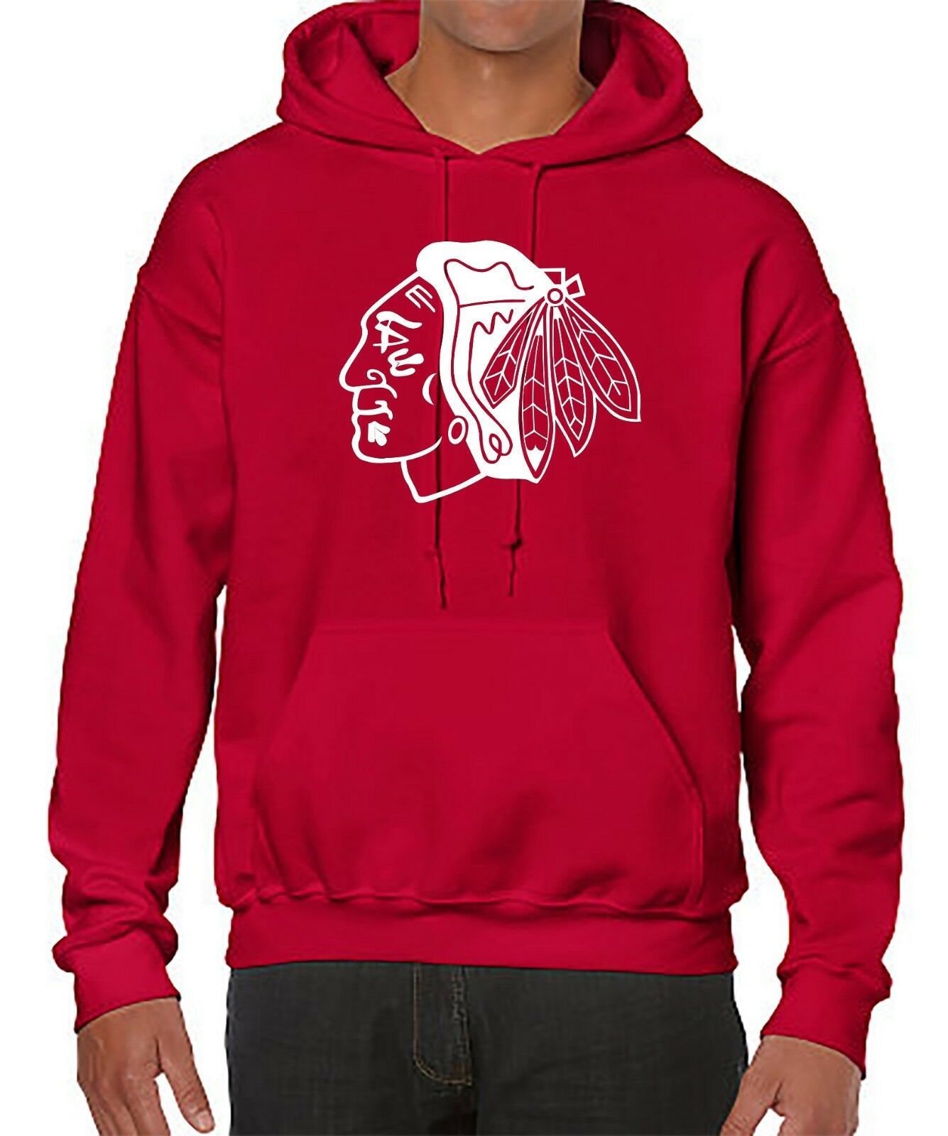 Hockey team hoodie - sweater with Chicago Blackhawks logo - comfort ...