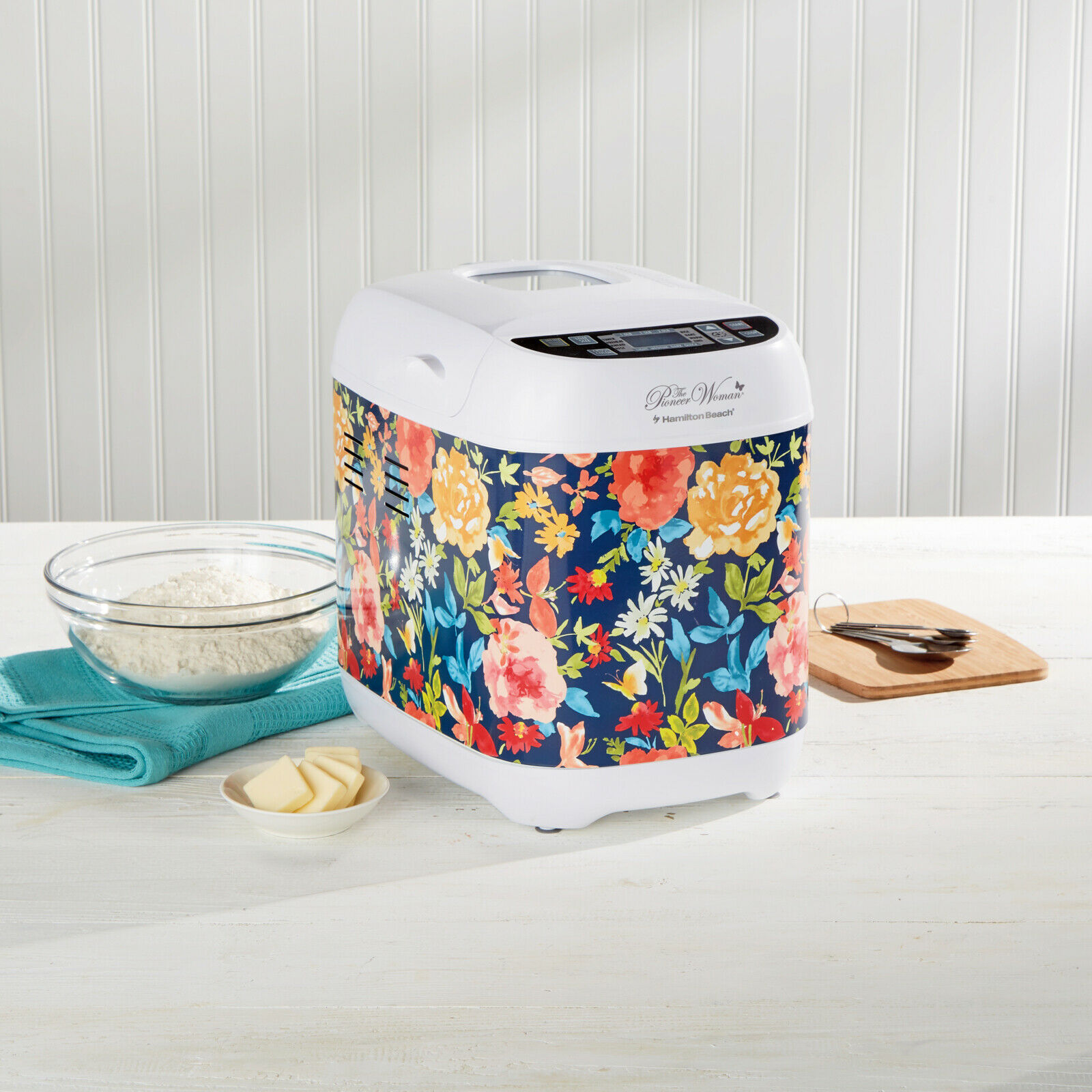The Pioneer Woman HB Fiona Floral Artisan Dough & Bread Maker 2 lb Loaf