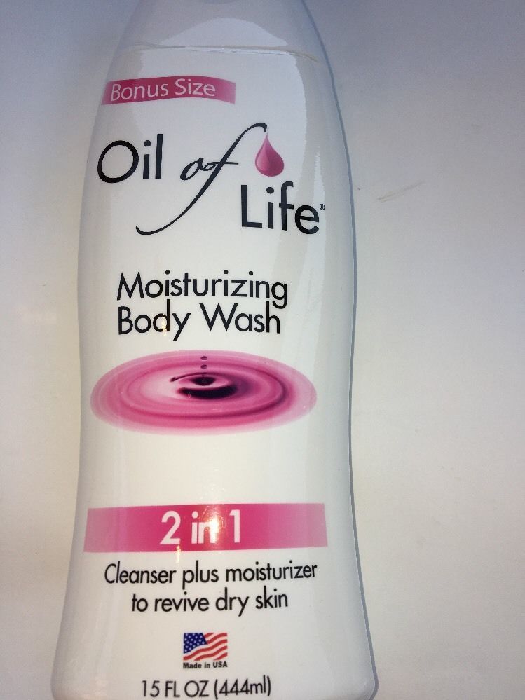 Oil of Life Moisturizing Body Wash 2 in 1 Cleanser + Moisturizer for
