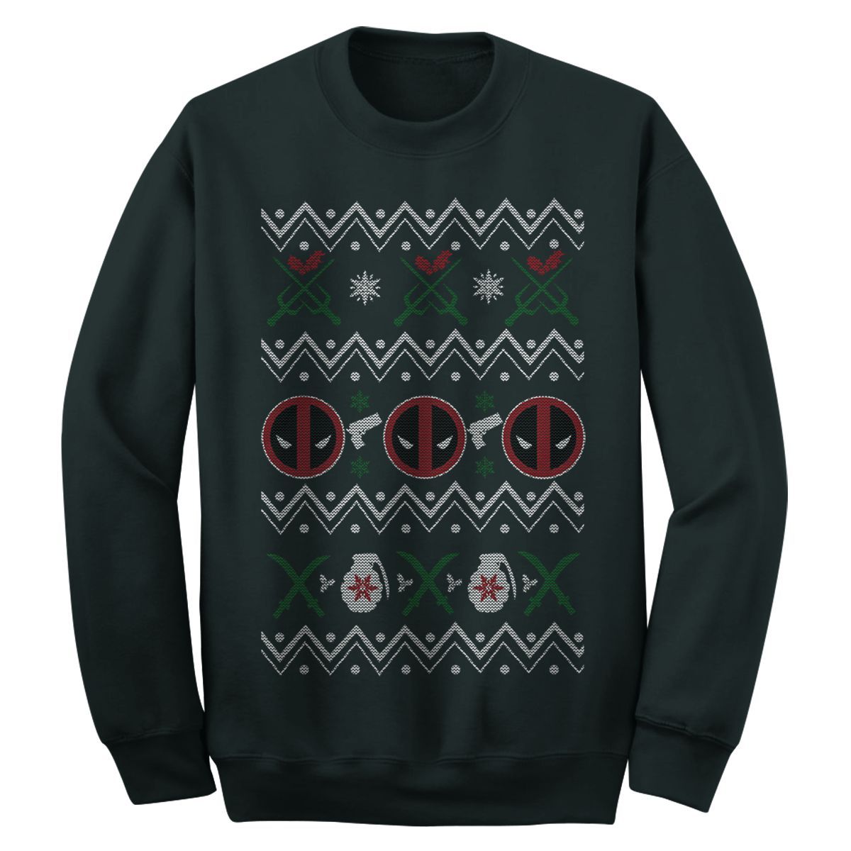 Marvel Deadpool Christmas Sweater Sweatshirt - Sweatshirts, Hoodies