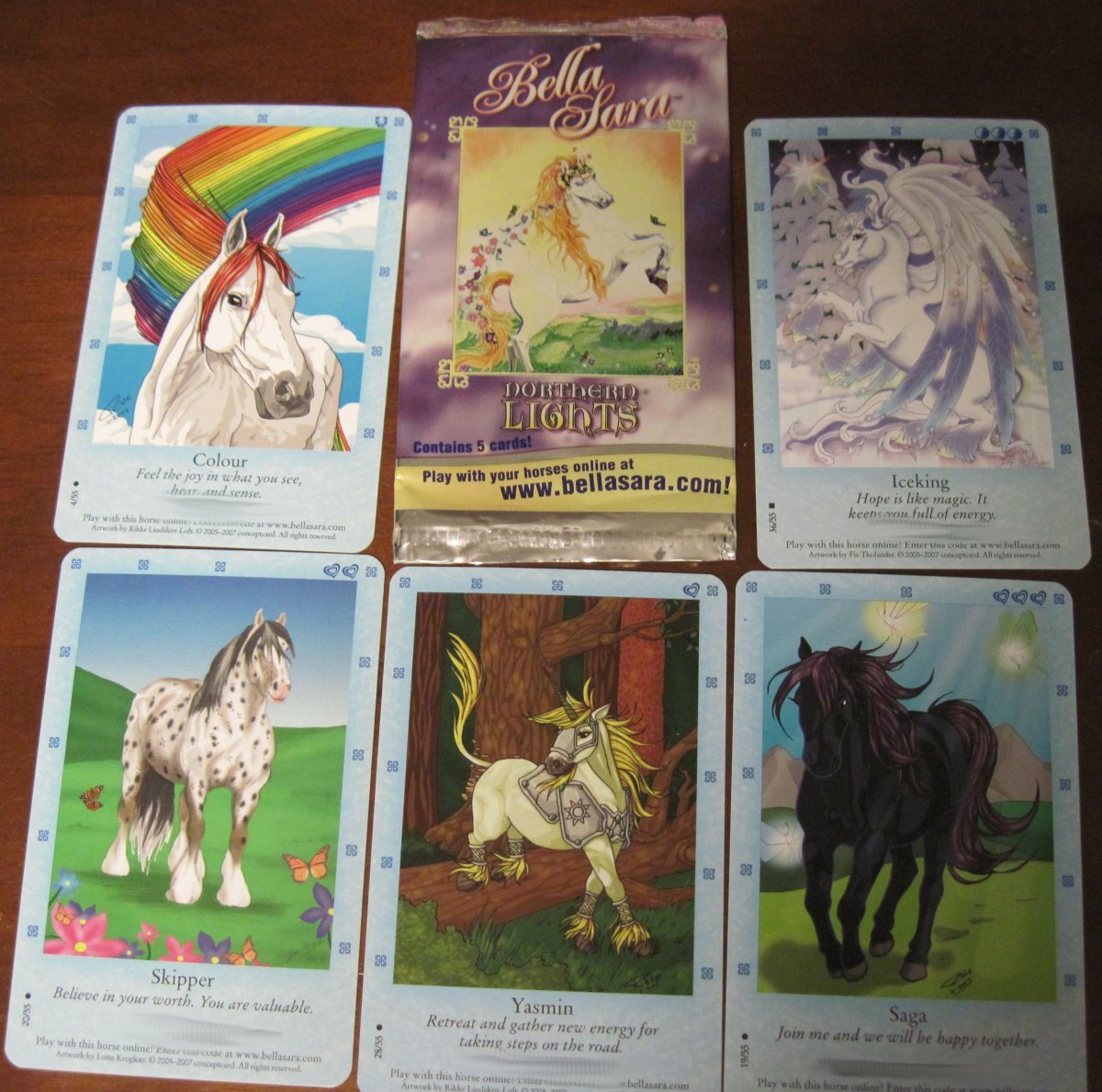 Bella Sara Trading Cards Lot Rainbow Mane Horse Colour Northern