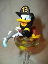 Extremely Rare! Disney Donald Duck Fireman in Glass Demons Merveilles Fig Statue - $267.30