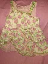 Beetlejuice Baby Pink Floral Toddler Girls Dress Sz 2t  - $33.65