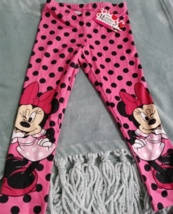 DISNEY&#39;S MINNIE MOUSE SNUG FITTED POLKA DOT PANTS GIRL SIZE XS (4/5)TODDLER - $14.99