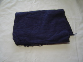1/2 Yard +navy Blue Flannel Fabric Material  - $4.95
