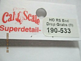 Cal Scale # 190-533 End Drop Grab Irons RS 8/Pack HO-Scale image 2