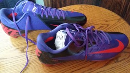 Vapor Talon Elite Low TD (New Orchid/University Red-Black) TCU Football Cleats - $50.00