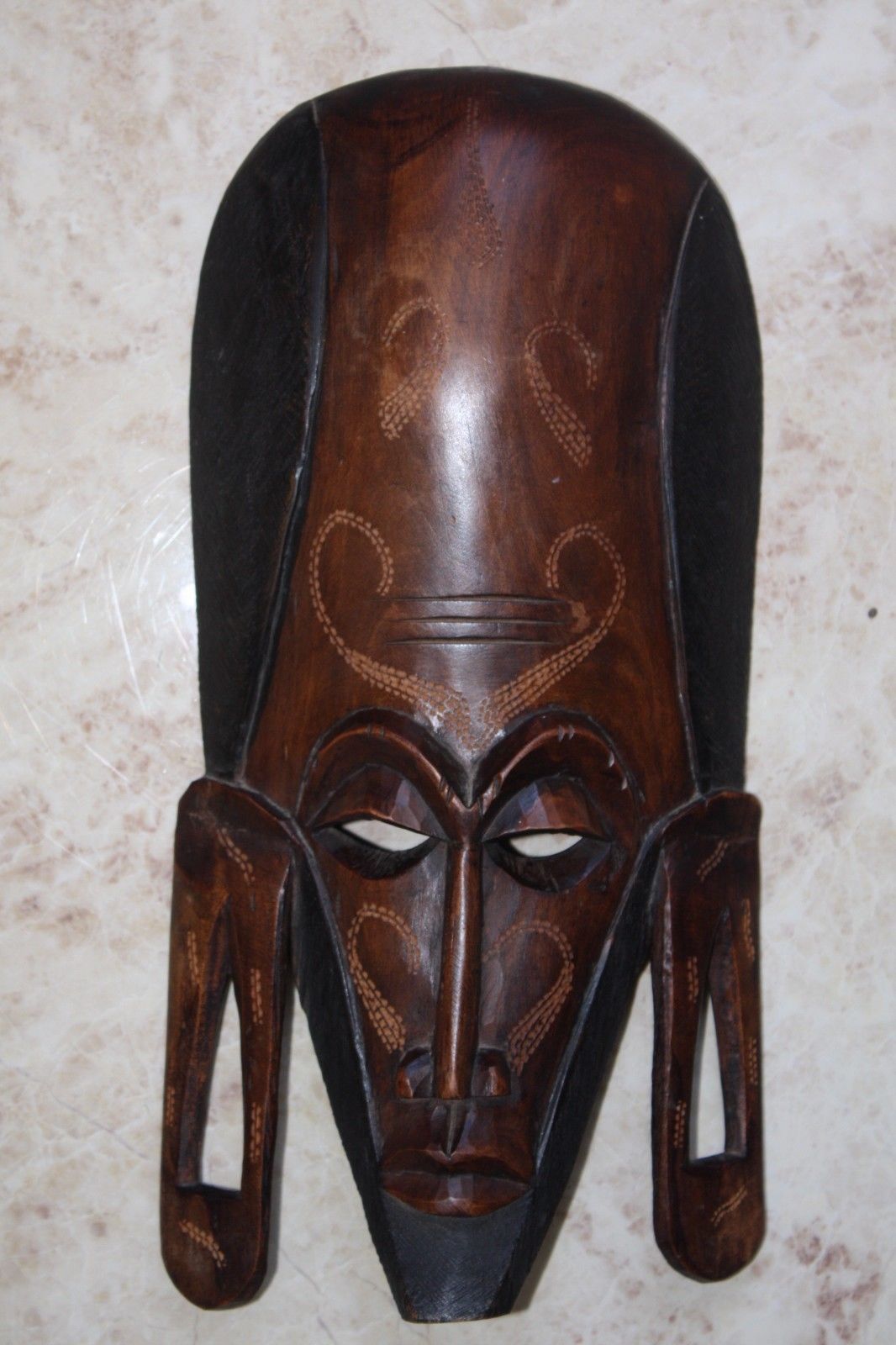 Old Vintage Hand Carved Decorative African Kenya Tribal Wall Art Jambo