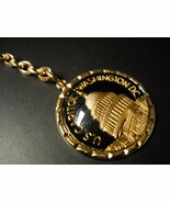 US Capitol Washington DC Key Chain Capitol Building Gold Colored Metal o... - $6.99