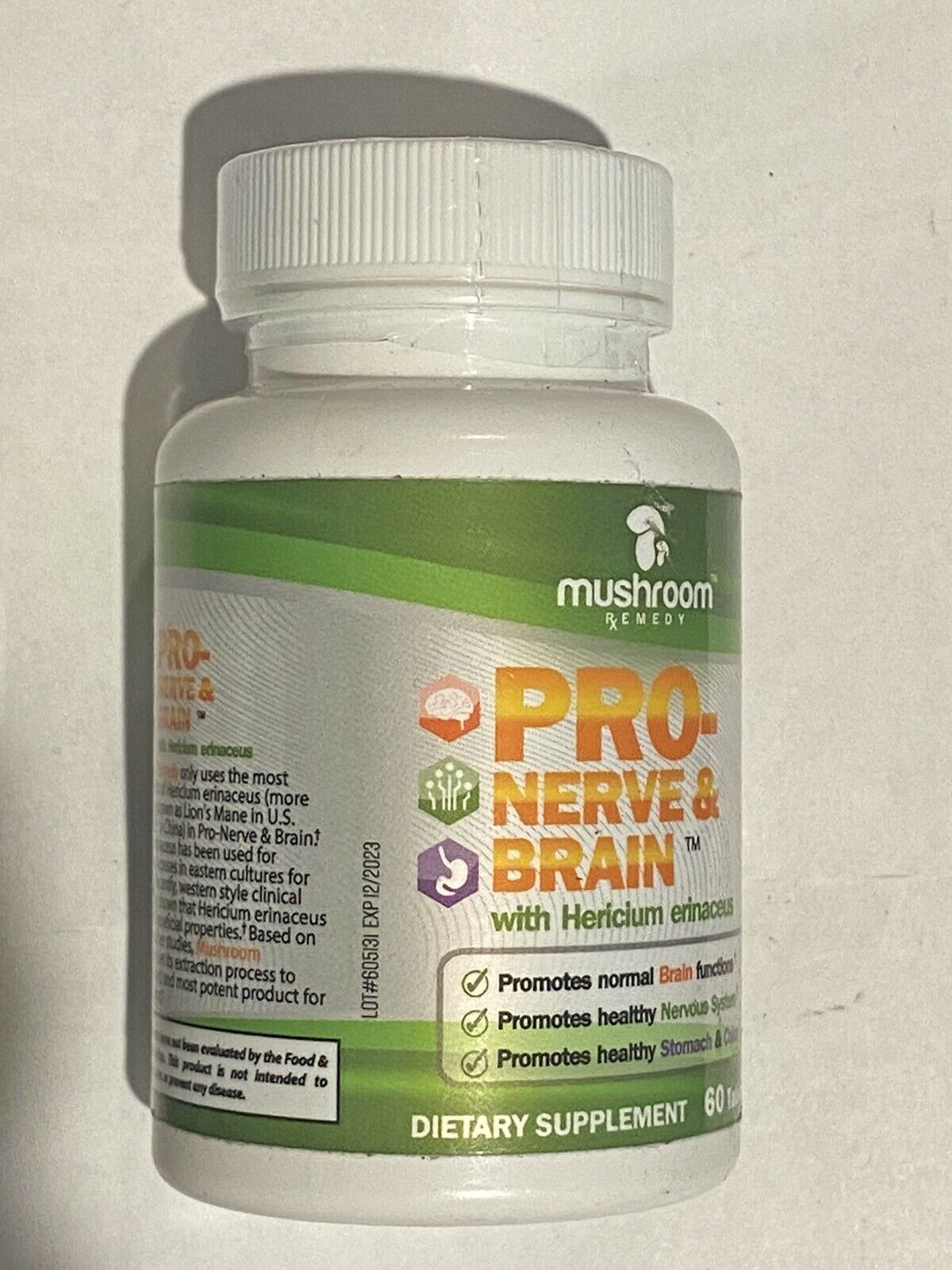 Mushroom Synergy Pro Nerve + Brain Dietary Supplement 60 Capsules Dietary Supplements