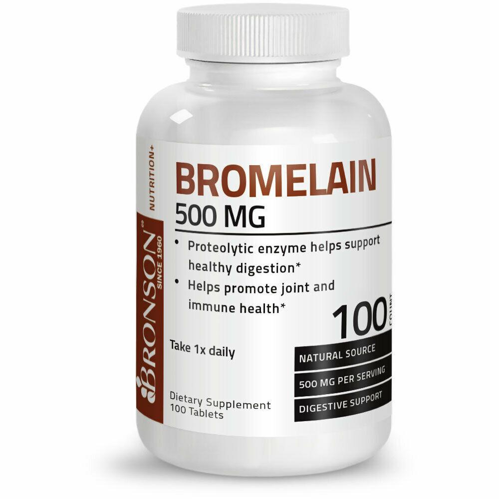 Primary image for Bronson Bromelain 500 mg Immune Support, 100 Tablets