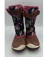 Plae Girls Thandi Waterproof Boots Size 8.5 Pull On Pink Purple Lightweight - $27.72