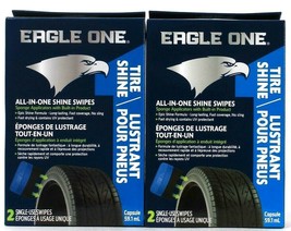2 Boxes Eagle One Tire Shine All In One Shine 2 Single Use Built In Treatments