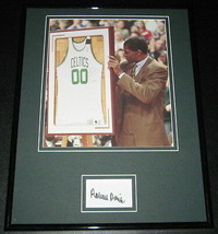 Robert Parish Signed Framed 11x14 Photo Display Celtics Retirement