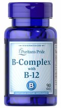 Puritan&#39;s Pride Vitamin B-Complex and Vitamin B-12 - 90 Tablets - $24.68