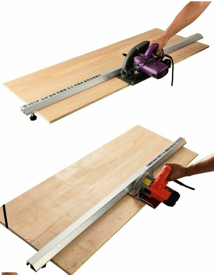 Electric Circular Saw Cutting Machine Foot Ruler Guide 45 Degree