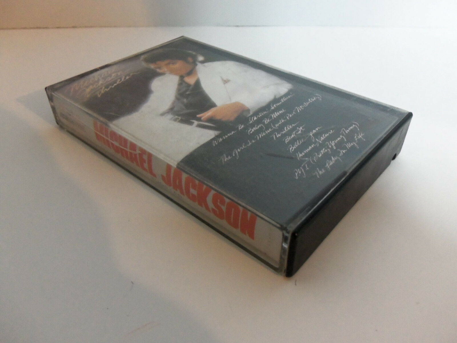 Vintage Original 1982 Michael Jackson Thriller Cassette Tape Album Epic ...