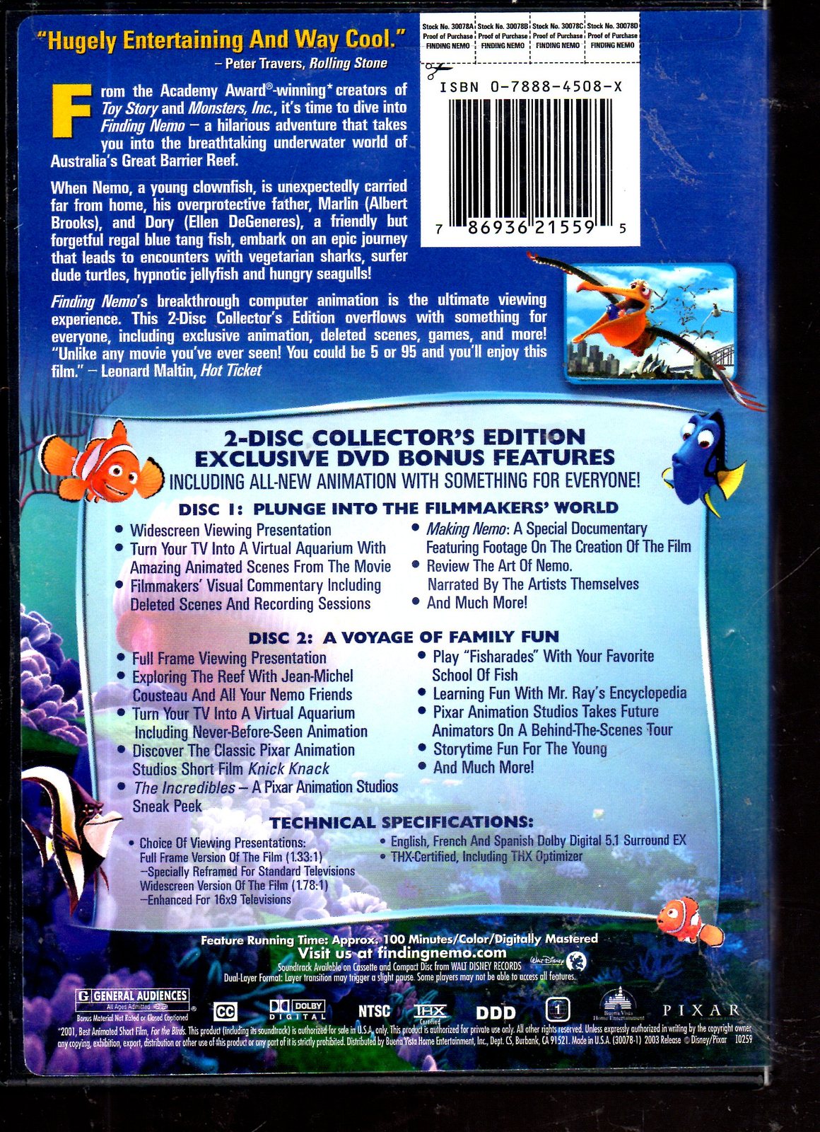 DVD - Finding NEMO - 2 Disc Collector's Edition - DVDs & Blu-ray Discs