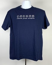Dungeons & Dragons Choose Your Weapon DND Dice T Shirt Mens Large - $21.73