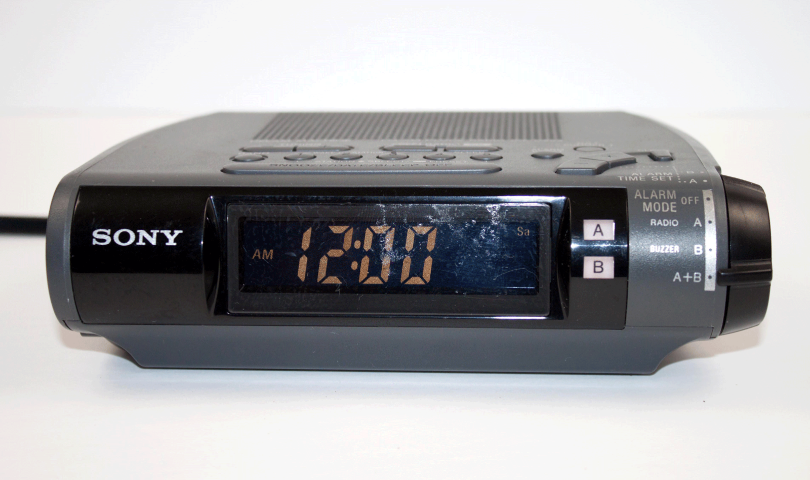 Sony Dream Machine ICFC253 Dual Alarm Clock AM FM Radio Black Alarm