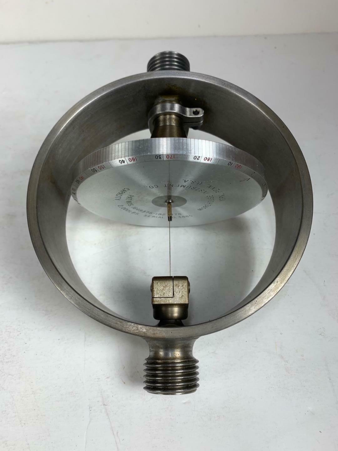 Morehouse 2,000 lbs. Proving Ring Compression Ring Force Gauge w/ Case