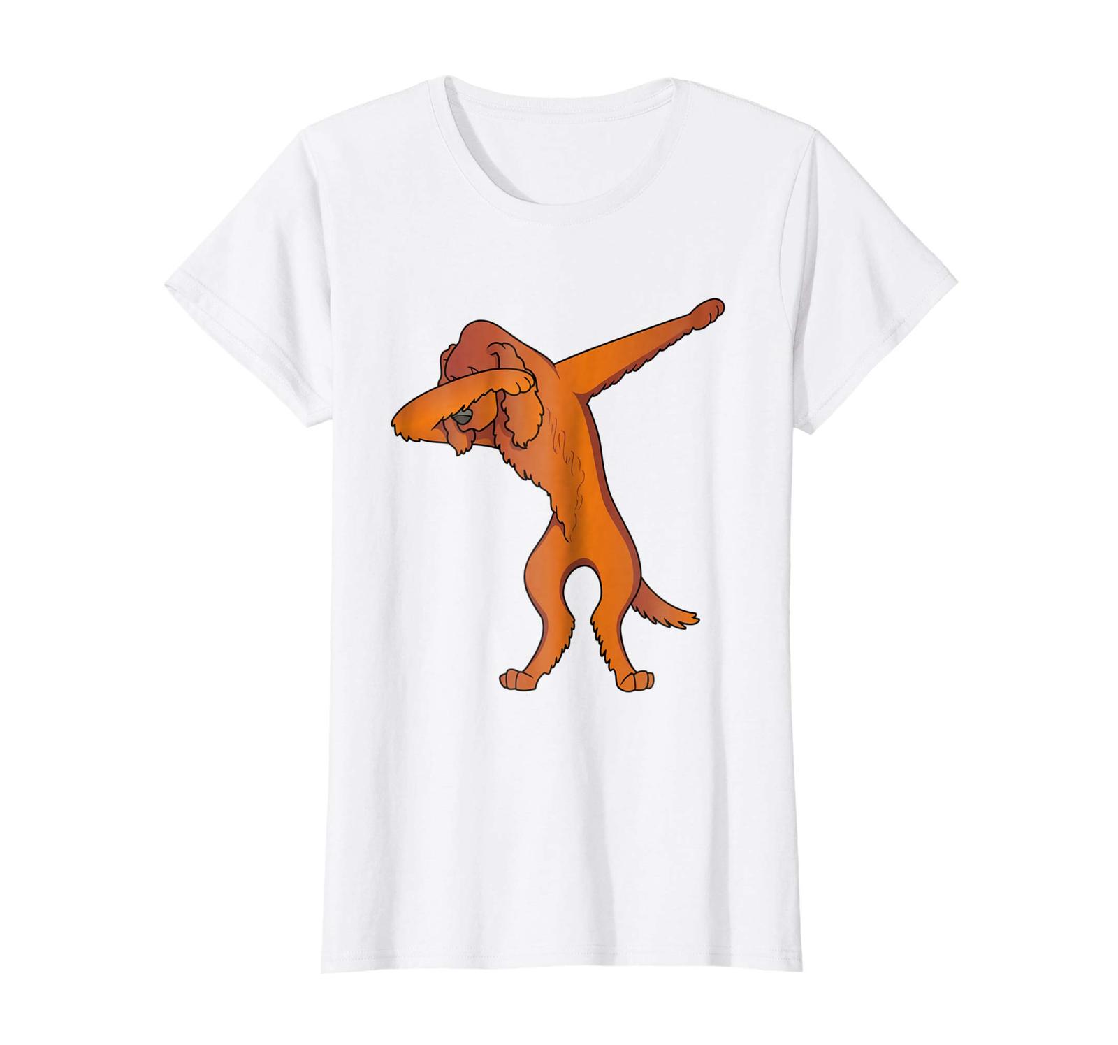 Dog Fashion - Irish Setter Dabbing Shirt Funny Dog Dab Dance T-Shirt Wowen