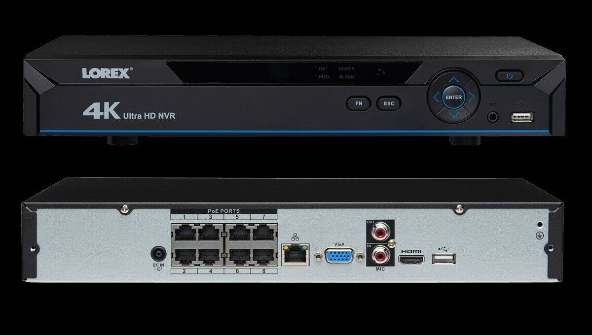 LOREX LNR6108-N 8 CHANNEL SECURITY NVR W 2TB HDD 